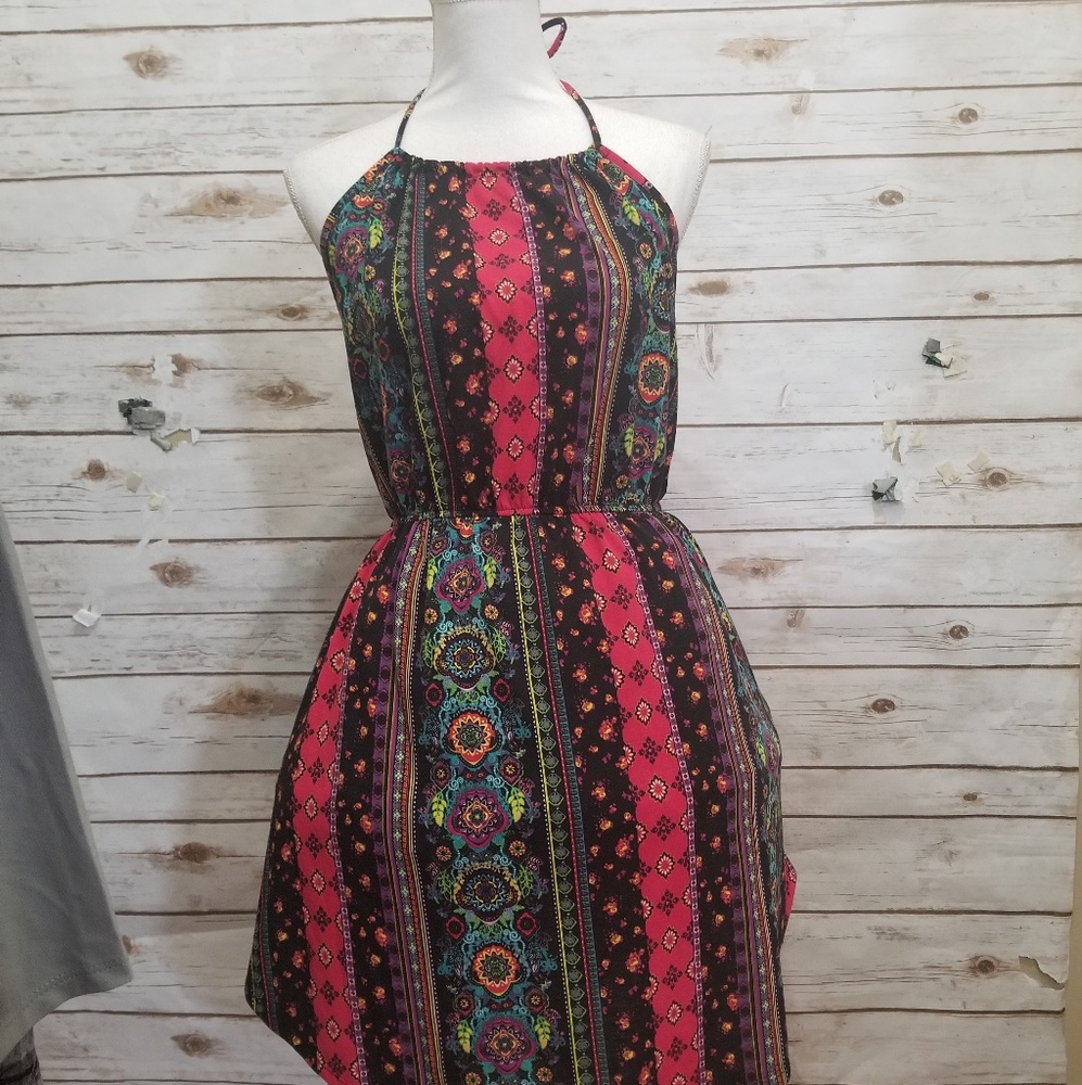 No Boundaries Halter Dress